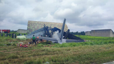 IAF AN-32 bursts into flames after landing in Assam's Jorhat