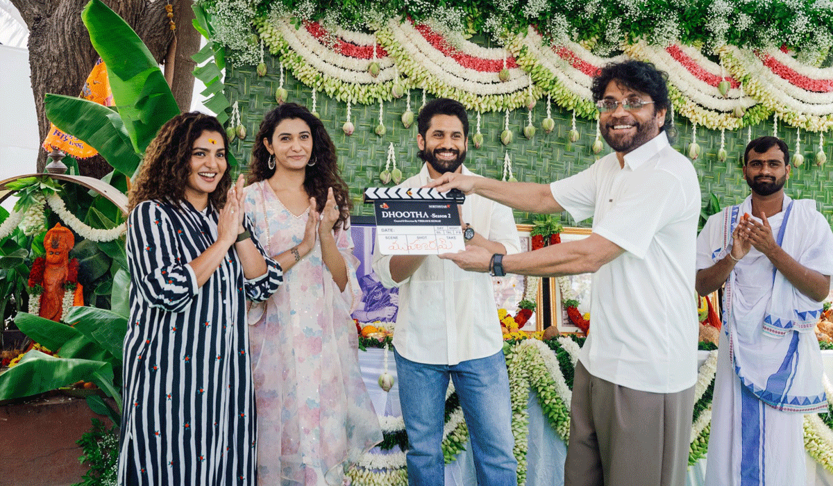 Naga Chaitanya turns producer with 'Dhootha 2'; Second chapter of series launched with pooja