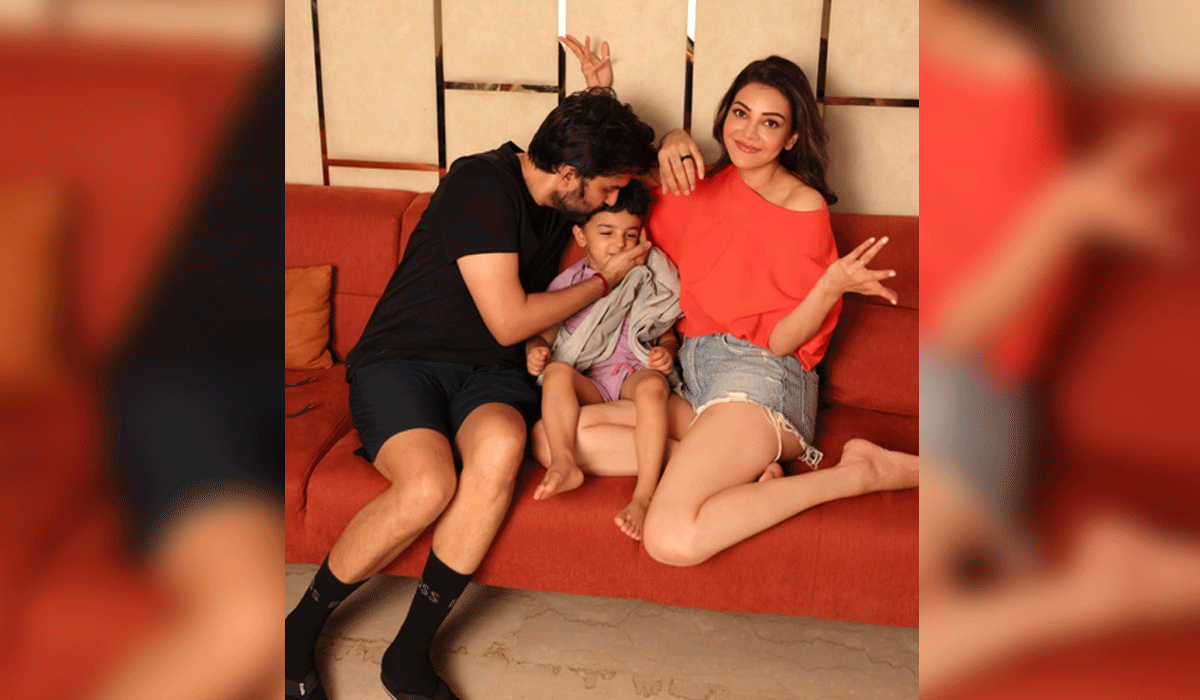 Kajal Aggarwal shares adorable Father’s Day moment as hubby Gautam kisses their son