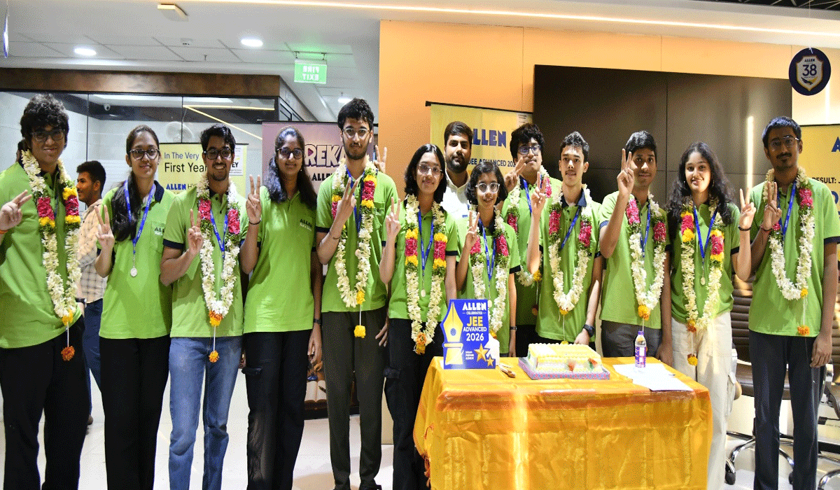 ALLEN Hyderabad Students Secure Ranks in Top 200 AIR Ranks in JEE Advanced 2026