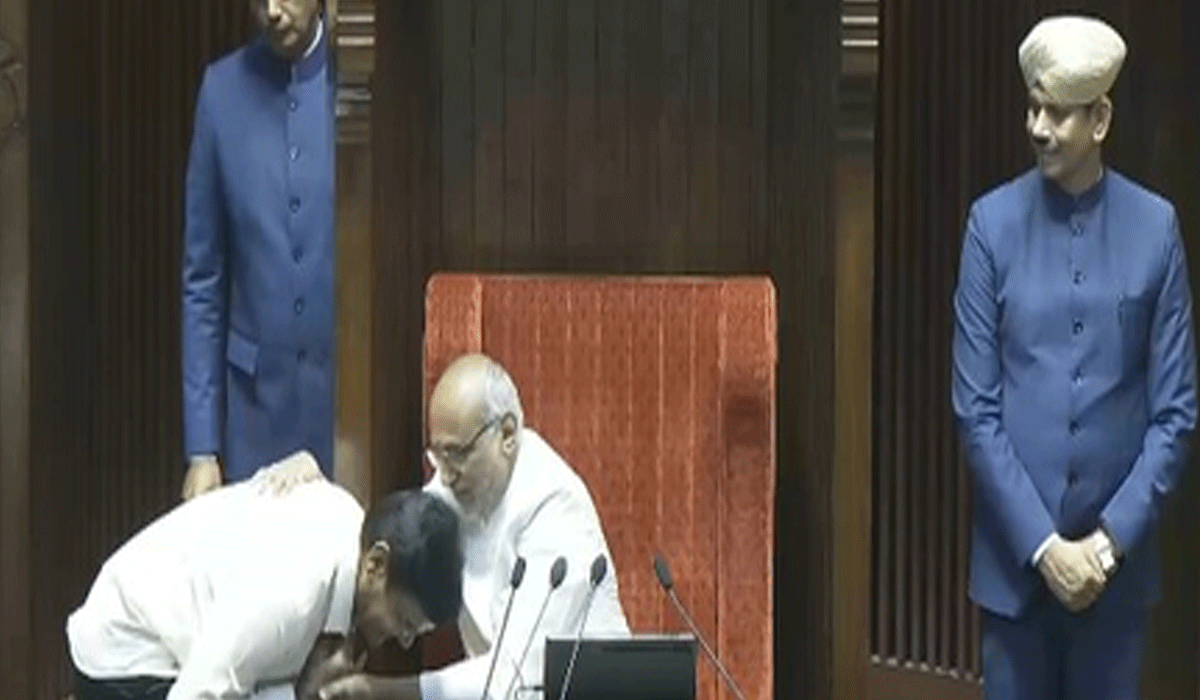 10 newly elected Rajya Sabha MPs sworn-in, V-P Radhakrishnan administers oath