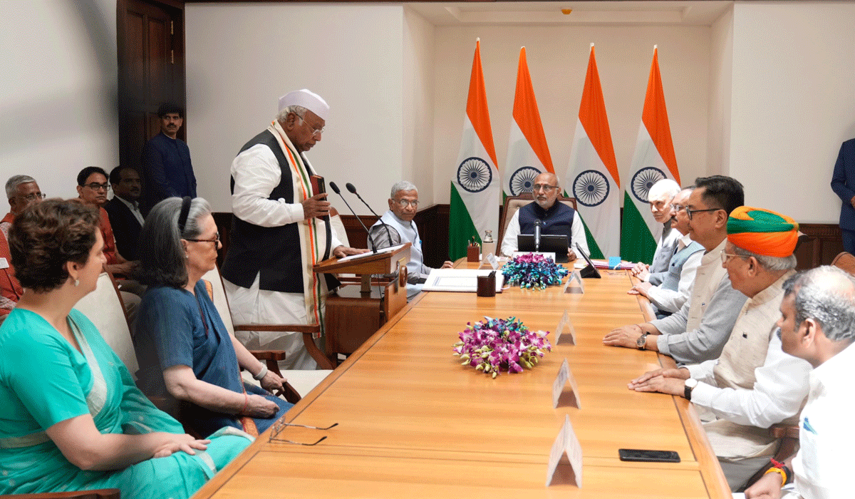 Mallikarjun Kharge takes oath as RS member again, vows to continue 'holding govt accountable'
