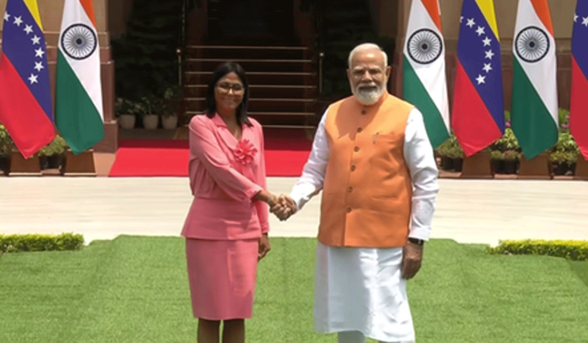 PM Modi, Venezuela's Acting Prez Rodriguez hold bilateral talks at Hyderabad House