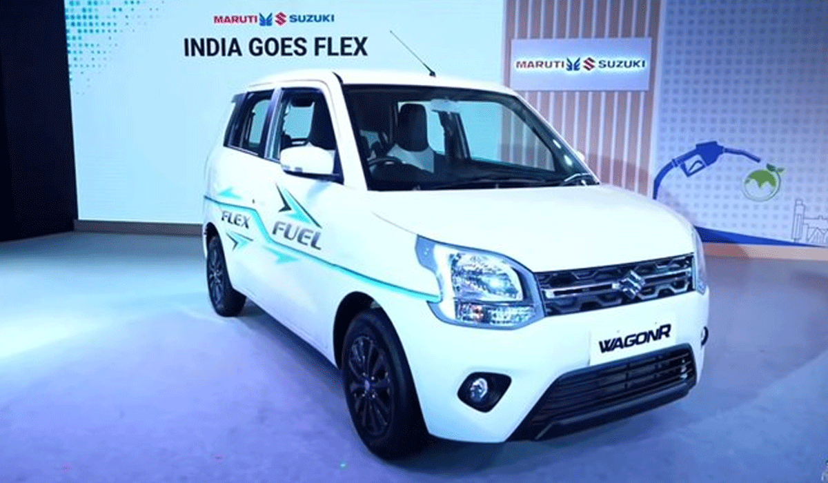 Maruti unveils India’s 1st flex-fuel WagonR capable of running on 100 pc ethanol
