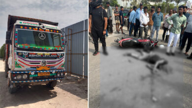 Sangareddy Road Accident: Man Killed After Tipper Hits Bike Near Raj Pushpa Circle