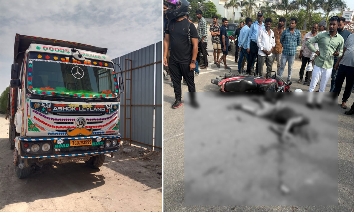 Sangareddy Road Accident: Man Killed After Tipper Hits Bike Near Raj Pushpa Circle