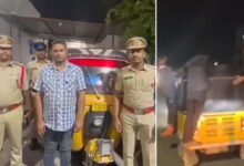 Hyderabad Auto Overloading Incident: Chandrayangutta Police Arrest Driver After Viral Video Shows 14 Passengers in Auto