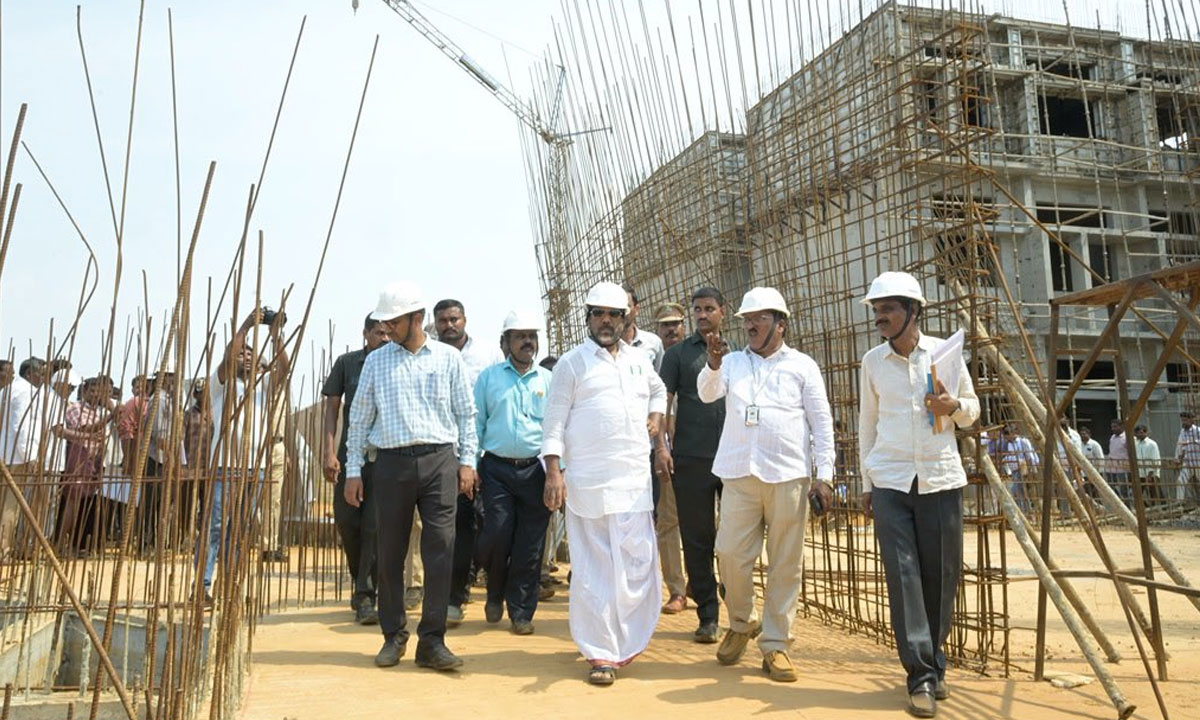 Bhatti Vikramarka Inspects Integrated School Campus, Directs Quality Construction and Timely Completion