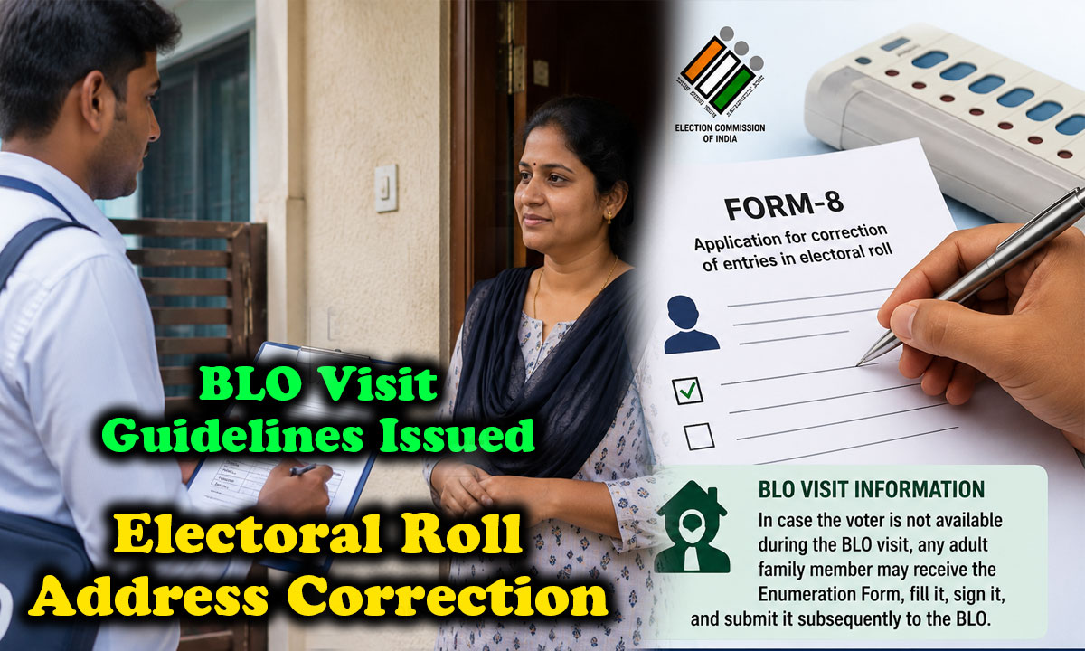 Electoral Roll Address Correction: Voters Can Submit Form-8 Before Final Roll Update, BLO Visit Guidelines Issued