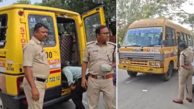 RTO Special Inspections on School and College Buses; 6 Buses Fined for Violating Fire Safety Norms