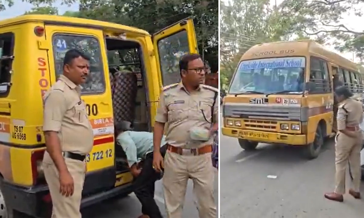 RTO Special Inspections on School and College Buses; 6 Buses Fined for Violating Fire Safety Norms