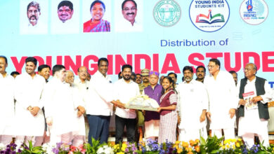 CM Revanth Reddy Launches Student Kit Distribution for 27.50 Lakh Students at LB Stadium