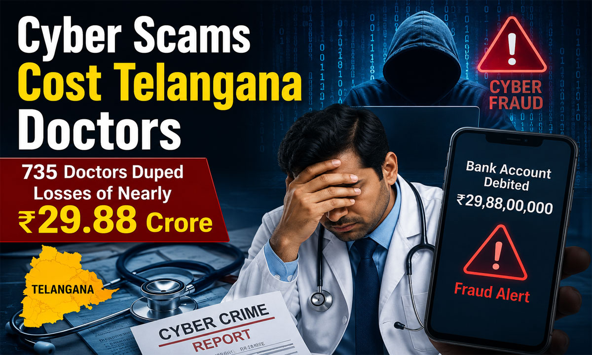 Cyber Scams Cost Telangana Doctors Nearly ₹29.88 Crore; 735 Medical Professionals Duped