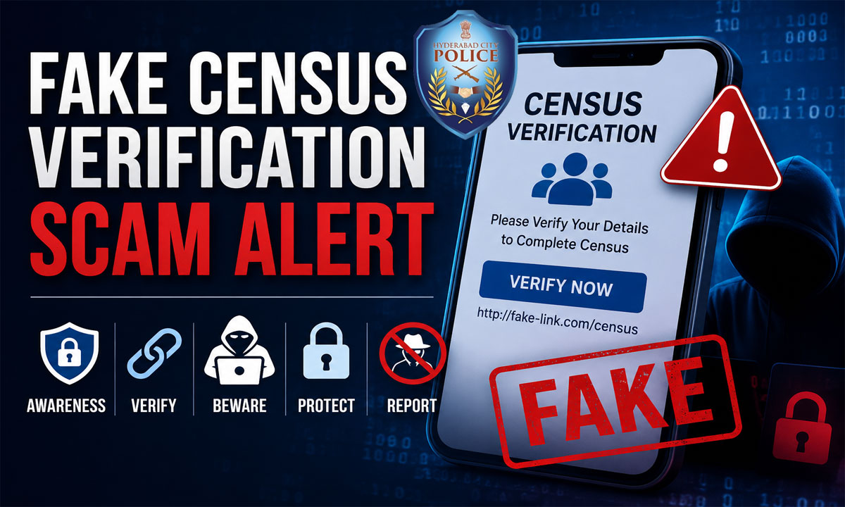 Hyderabad City Police Warns Citizens Against Fake Census Verification Links, Issues Cyber Fraud Alert
