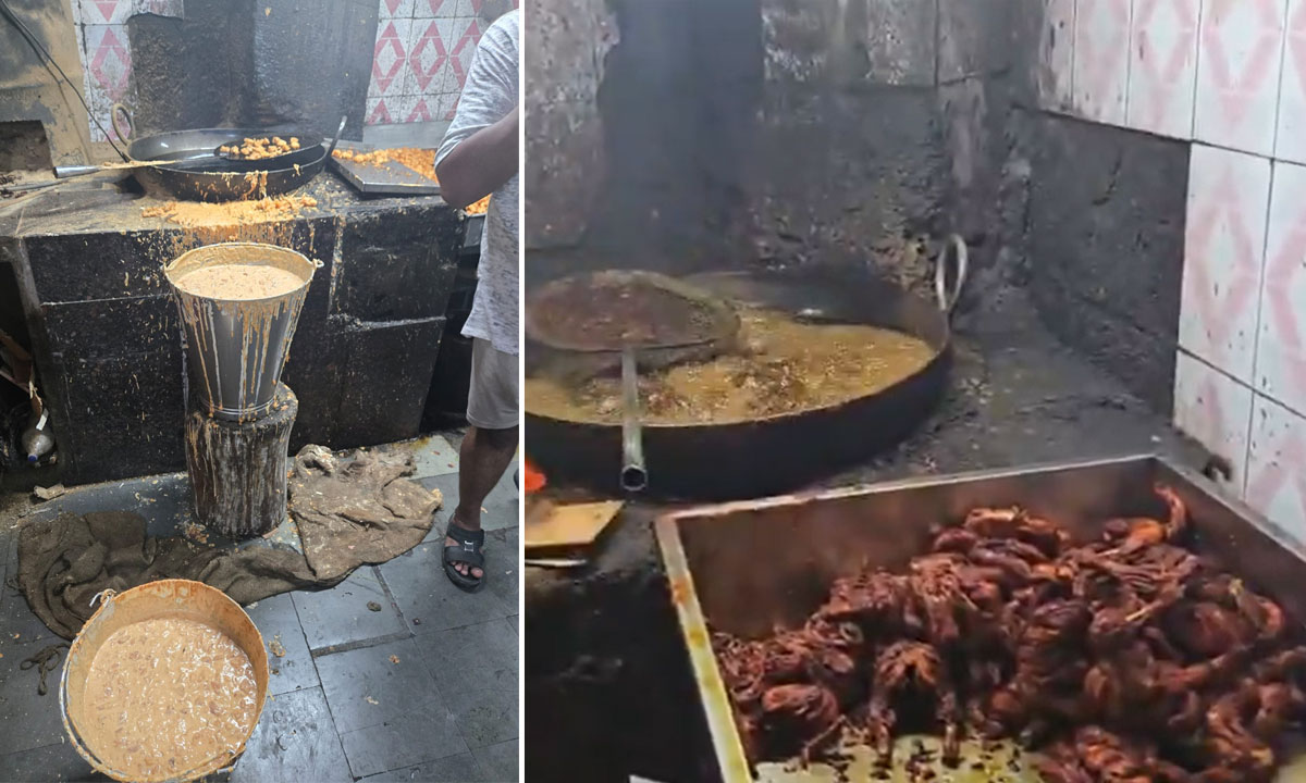 H-FAST Busts Illegal Fast-Food Godown in Charminar, Seizes 110 Kg Fried Chicken and Adulterated Food Material; Two Apprehended