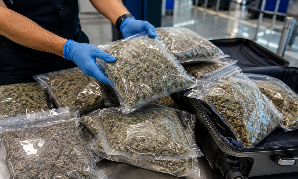 Shamshabad Airport Hydroponic Ganja Seized: 7.118 Kg Drug Worth Over Rs 2 Crore Recovered from Passenger Arriving from Vietnam via Bangkok
