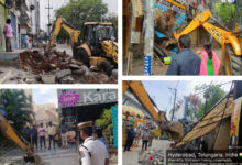 GHMC Removes 283 Encroachments in One Day Across Hyderabad; Total Crosses 2,620 Since April 4