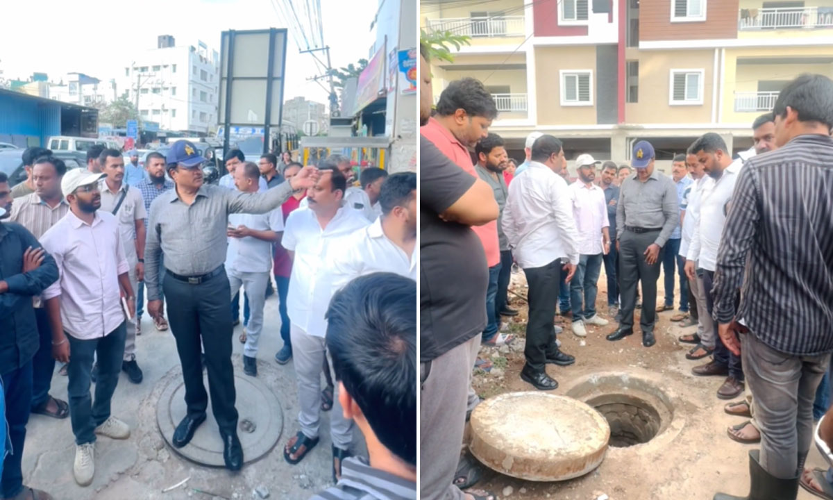 HYDRAA Commissioner A.V. Ranganath Orders Additional Stormwater Pipeline in Miyapur After Heavy Rains