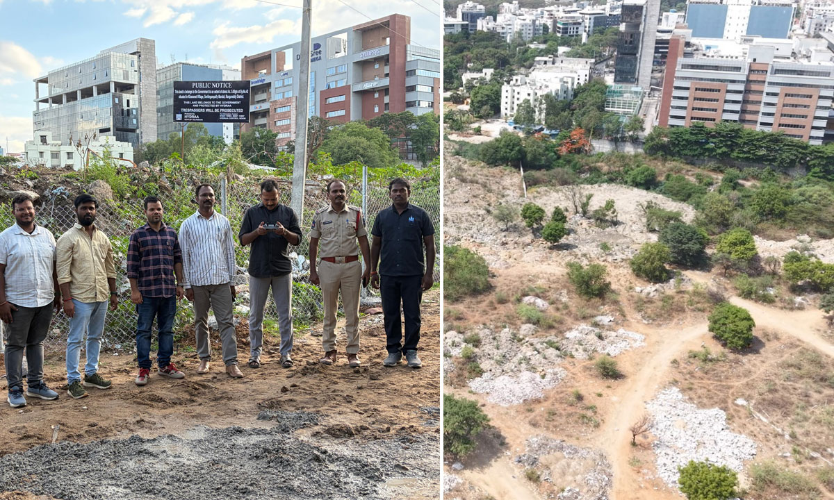 HYDRAA Protects 5 Acres of Government Land Worth Rs 1,000 Crore in IT Corridor, Removes Encroachments in Khanamet