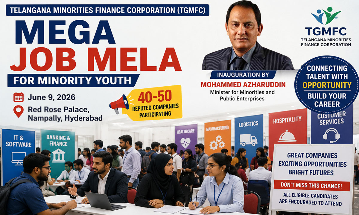Mega Job Mela for Minority Youth on June 9 in Hyderabad, 40-50 Companies to Participate, Check Full Details