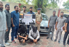 Hyderabad Task Force Nabs 2 Interstate Offenders with 2 Country-Made Pistols and 7 Bullets in Mailardevpally