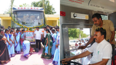 Jupally Krishna Rao Flags Off Indira Mahila Shakti Buses in Kollapur, Highlights Women’s Economic Empowerment