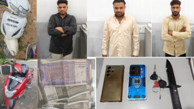 Mailardevpally Police Detect Robbery Case, Arrest 3 Accused Including 2 Rowdy Sheeters; Cash, Knife, Phones and Vehicles Seized