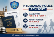 Hyderabad Police Issue Advisory on Mandatory Form-II and Form-III Submission Under Immigration and Foreigners Act, 2025