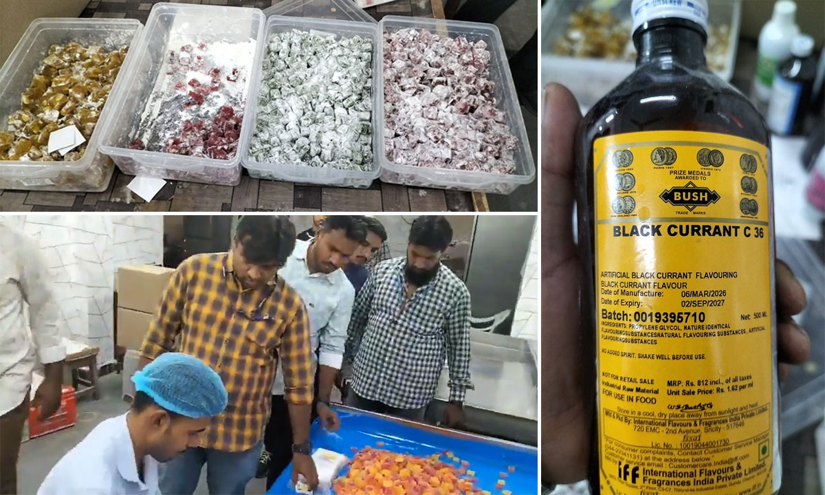 ACME PRODUCTS Manufacturing Unit Raided in Yakutpura, Hyderabad; Sugar Boiled Confectionery Facility Comes Under Inspection