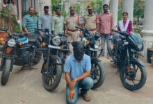 Inter-State Two-Wheeler Thief Arrested by RGIA Police, 4 Premium Motorcycles Worth Rs 8 Lakh Recovered