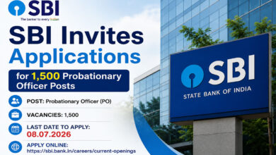SBI Invites Applications for 1,500 Probationary Officer Posts; Online Registration Open till July 8
