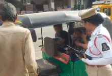 Asif Nagar Traffic Police Conduct Special Checks on School Vehicles in Mehdipatnam, Drunk School Auto Driver Booked