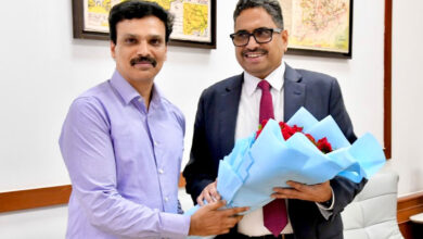 Sanjay Jaju Assumes Charge as Telangana Chief Secretary, B. Shafiullah Congratulates Him at Secretariat