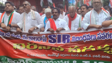 Hyderabad Protest Against SIR: Congress, CPI and TJS Allege ‘Vote-Theft’ Activity by BJP and Election Commission