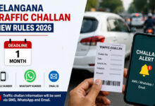 Telangana Traffic Challan Rules 2026: Vehicle Owners Given One Month to Update Mobile, WhatsApp and Email Details