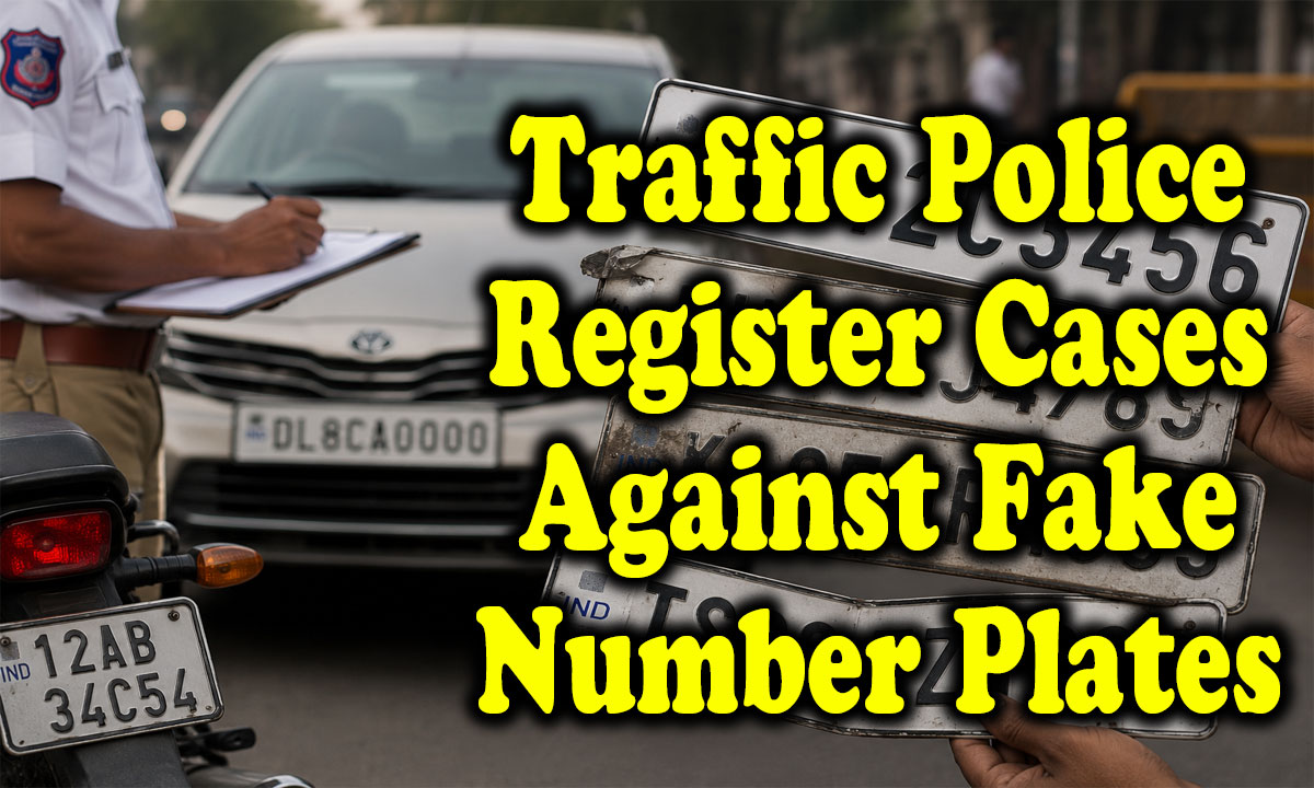 Hyderabad Traffic Police Register 10 Criminal Cases Against Vehicles Using Fake Number Plates