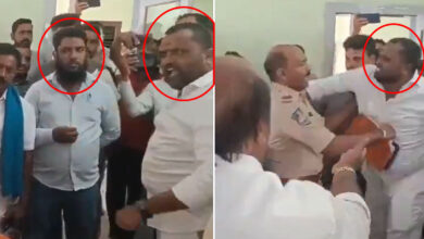 BJP Leader Allegedly Slaps Urdu Teacher in Telangana for Teaching Urdu; Police Detain Teacher Instead: Video