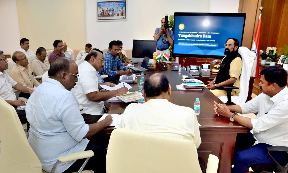 Uttam Kumar Reddy Orders Fast-Track RDS Modernisation, Vows to Protect Telangana’s Rights Over Tungabhadra Waters