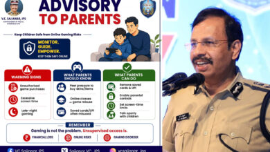 Hyderabad Police Issues Parental Advisory on Online Gaming Risks: VC Sajjanar Warns of Cyber Fraud