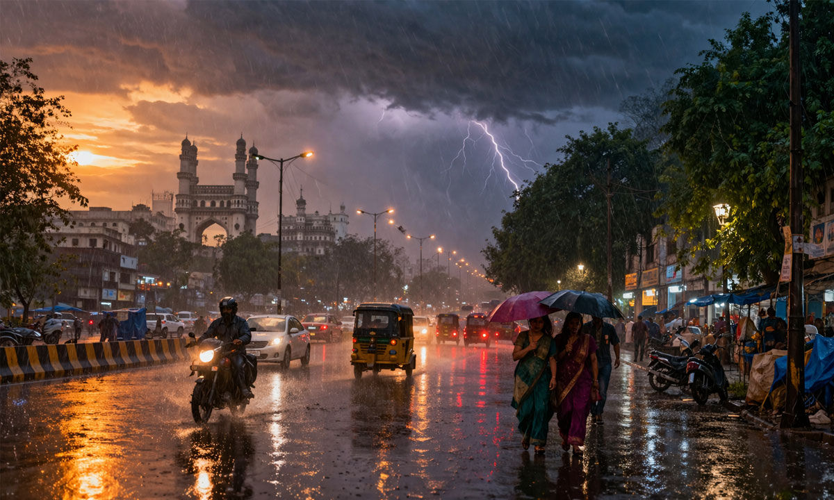 Telangana Weather: Rain Likely Across Several Districts, Temperatures to Drop by 4°C