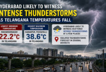 Hyderabad Likely to Witness Intense Thunderstorms as Telangana Temperatures Fall; Mahabubnagar Records Lowest 22.2°C