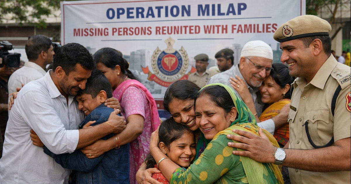 Operation Milap: Delhi Police reunite 193 missing persons with their families in June
