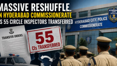 Massive Reshuffle in Hyderabad Commissionerate as 55 Circle Inspectors Transferred
