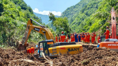 China: Eight dead, 34 missing after mountain collapse hits Chongqing