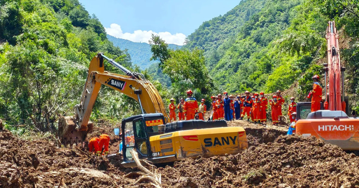 China: Eight dead, 34 missing after mountain collapse hits Chongqing