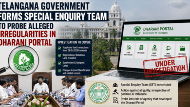 Telangana Government Forms Special Enquiry Team to Probe Alleged Irregularities in Dharani Portal