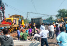 Major Railway Accident Averted in Peddapalli as Paddy-Laden Lorry Gets Stuck on Tracks