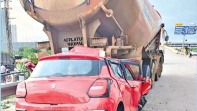 Two Young Men Killed After Car Crashes Into Stationary Lorry on Hyderabad ORR