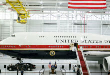 Trump hails first flight of new Air Force One