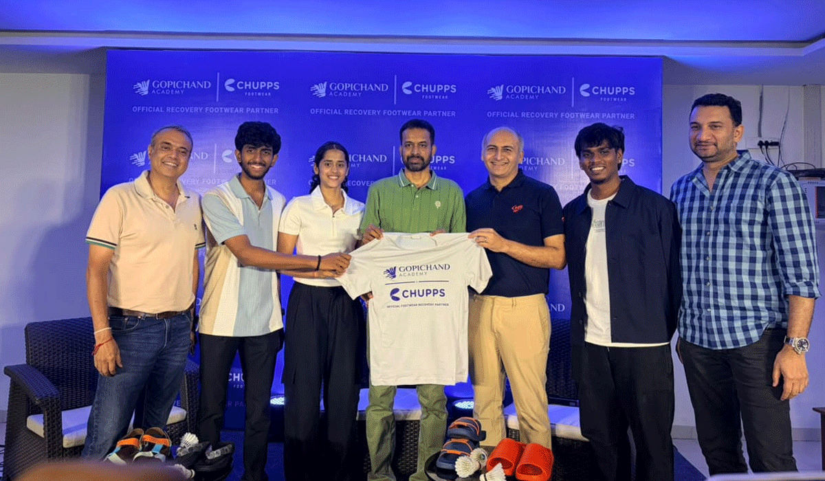 Chupps Footwear partners with P. Gopichand Badminton Academy as official recovery footwear partner